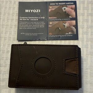 Brown wallet with AirTag Slot NWOT